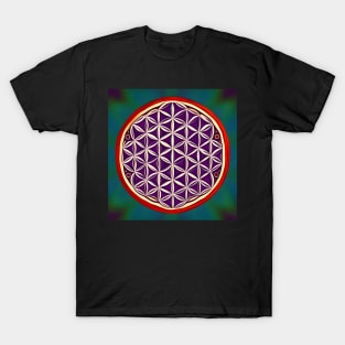 Flower Of Life - Purple T-Shirt